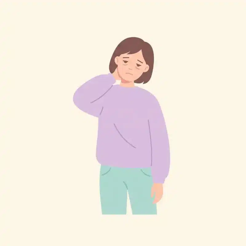 首こりの症状イメージイラスト